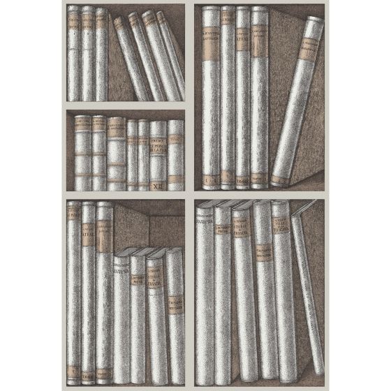 Ex Libris Wallpaper 15029 by Cole & Son in Stone Linen