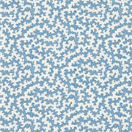 Truffle Wallpaper 217239 by Sanderson in Indigo Blue