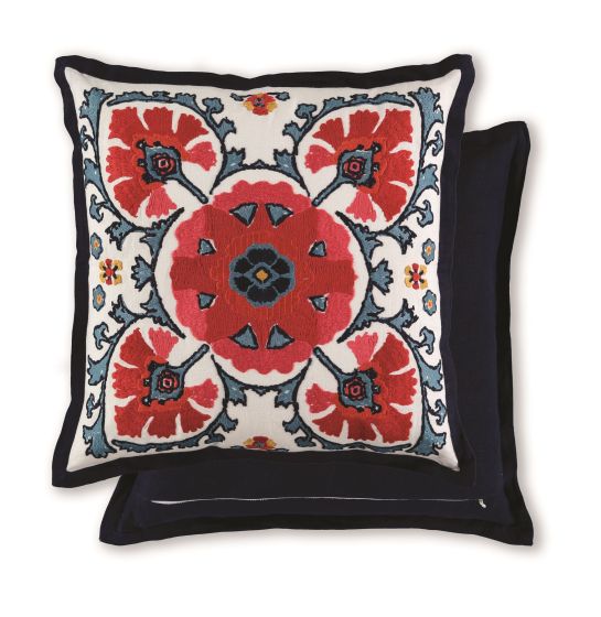 Alexi Cushion by William Yeoward in Rouge