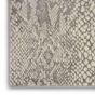 Solace Designer Print Rugs SLA06 in Ivory Grey by Nourison