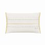 Reset Fringe Hem Embroidered Cushion By Katie Piper in Yellow