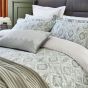 Navah Floral Geometric Cotton Bedding in Sage Green