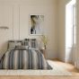 Oscar Paisley Cushion by Bedeck of Belfast in Charcoal Tan