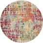 Celestial Modern Abstract Circle Round Rugs CES13 PNMTC by Nourison