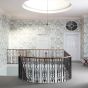 King Protea Wallpaper 216645 by Sanderson in Aqua Linen Beige
