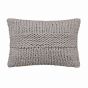 Reset Chunky Knitted Wool Cushion By Katie Piper in Silver Grey