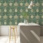 Montreal Wallpaper 216432 by Morris & Co in Forest Teal