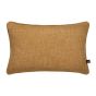 Hadley Bolster Textured Jacquard Cushion in Mustard Yellow