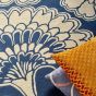 Japanese Floral Rugs 039708 in Midnight by Florence Broadhurst