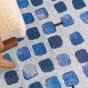 Louis De Poortere Designer Cobblestone Rugs in 9348 Amparo Blues