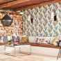 Llenya Wallpaper 112239 by Harlequin in Blush Harbour Gold