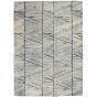 Colorado CLR01 Linear Wool Rugs by Nourison in White Blue