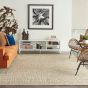 Colorado CLR03 Linear Wool Rugs by Nourison in Beige Multi
