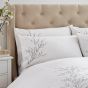 Pussy Willow Sprig Embroidered Bedding Set by Laura Ashley in Dove Grey