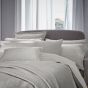 Tahra Paisley Damask Cotton Bedding in Silver Grey