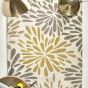 Flowerburst Wool Rugs in Grey