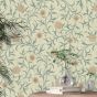 Scroll Floral Wallpaper 210362 by Morris & Co in Loden Slate