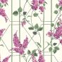 Wisteria Wallpaper 5013 by Cole & Son in Magenta Pink Leaf Green