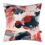 Jager Abstract Printed Cushion in Navy Pink