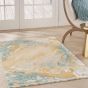 Prismatic PRS36 Abstract Wool Rug by Nourison in Sand Blue