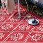 Porchester 480200 Indoor Outdoor Rug by Laura Ashley in Poppy Red