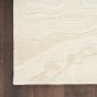 Graceful GRU01 Abstract Wool Runner Rugs by Nourison in Ivory White
