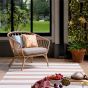 Lille 480001 Indoor Outdoor Rug by Laura Ashley in Pale Ochre
