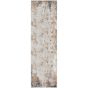 Glitz GLZ06 Distressed Runner Rugs by Nourison in Taupe Multi