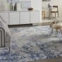 Rustic Textures RUS16 Abstract Rugs in Grey Blue