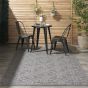 Cozumel CZM01 Indoor Outdoor Geometric Rugs in Dark Grey
