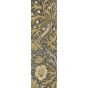 Seaweed Hallway Runner Rugs in 127006 Charcoal Mustard by William Morris