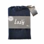 Lazy Linen Bedding Plain Navy Blue Duvet Cover and Pillowcase
