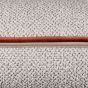 Leighton Boucle Velvet Piping Cushion in Ecru Salmon Pink