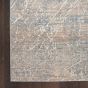 Nourison Exhale Abstract Runner Rugs EXL02 in Beige Blue
