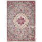 Passion Vintage Distressed Medallion Rugs PSN22 in Grey Multicolour