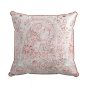 Celina Geo Tile Cushion by Bedeck of Belfast in Coral Pink