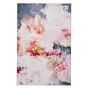 FLOO24 Floral Rugs by Michelle Collins in Rose Black