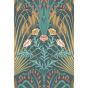 Bluebell Wallpaper 3010 by Cole & Son in Teal Gold Coral