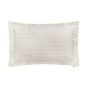 Adan Fine Linens Striped Cotton Bedding in Chalk