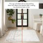 Glitz GLZ03 Geometric Framed Rugs by Nourison in Ivory Taupe