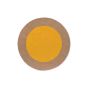 Habitat Festival Round Indoor Outdoor Rug 496306 by Brink & Campman in Yellow