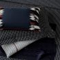 Aruni Textured Weave Bedding by Bedeck of Belfast in Midnight Blue