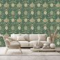 Montreal Wallpaper 216432 by Morris & Co in Forest Teal