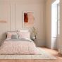 Celina Geo Tile Cushion by Bedeck of Belfast in Coral Pink