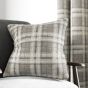 Harriet Check Cushion by Helena Springfield in Mocha Brown
