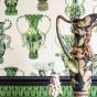 Khulu Vases Wallpaper 12056 by Cole & Son in Green Cream