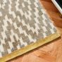 Uteki Geometric Diamond Wool Rugs 023604 in Slate Grey