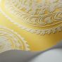 Rajapur Flock Wallpaper 9031 by Cole & Son in Yellow White
