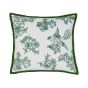 Hibiscus Cushion by Bedeck of Belfast x Burleigh in Green