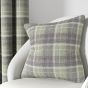 Harriet Check Cushion by Helena Springfield in Grape Linen